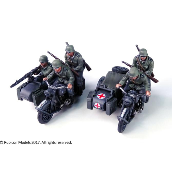 Rubicon Models -  280051 - Niemiecki motocykl R75 z wózkiem bocznym (ETO)